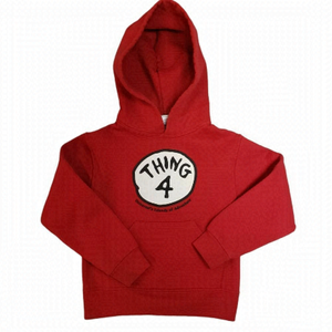 𝅺universal studios Thing 4 Red Youth XXSmall Hoodie Dr Suess